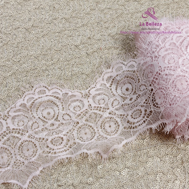 Ресницы французские кружевные розовые черные белые 3 ярда 1 шт.|Кружево| |