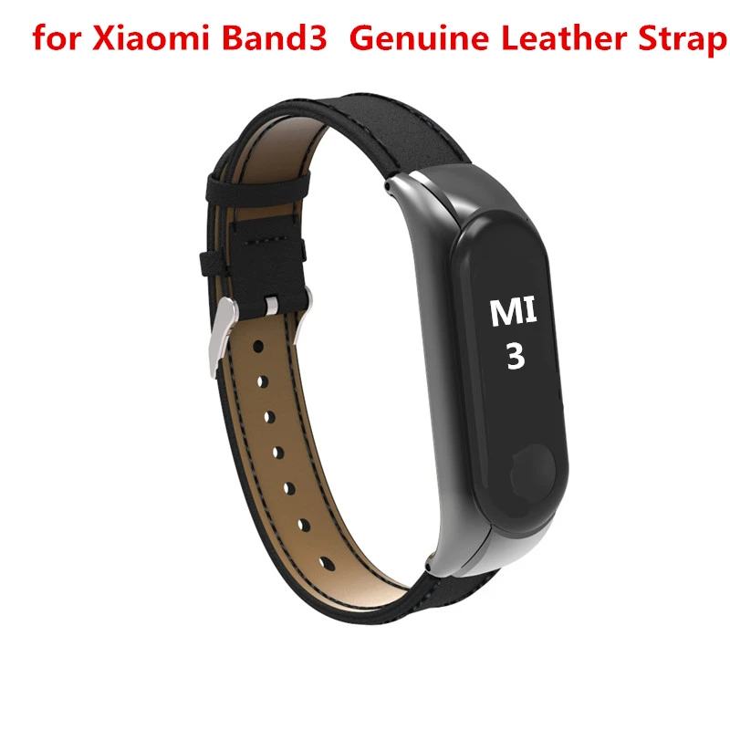 Смарт часы Xiaomi Mi Band 3 ремешок Band3 браслет из натуральной кожи для band3 Correa|Ремешки