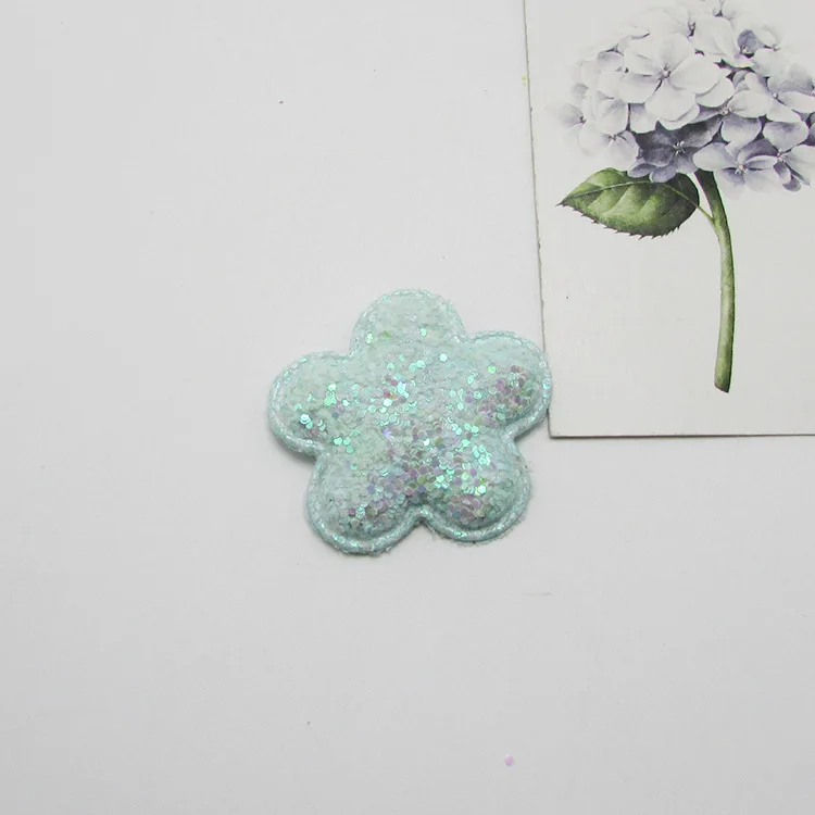 Блестящие звезды сердце Цветы для рукоделия аксессуары - Цвет: aqua flower