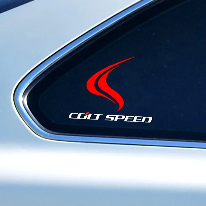 15x12 см Colt speed Red Flame C столб боковое окно для автомобильного стайлинга светоотражающий виниловый стикер переоборудование внешние наклейки для Mitsubishi
