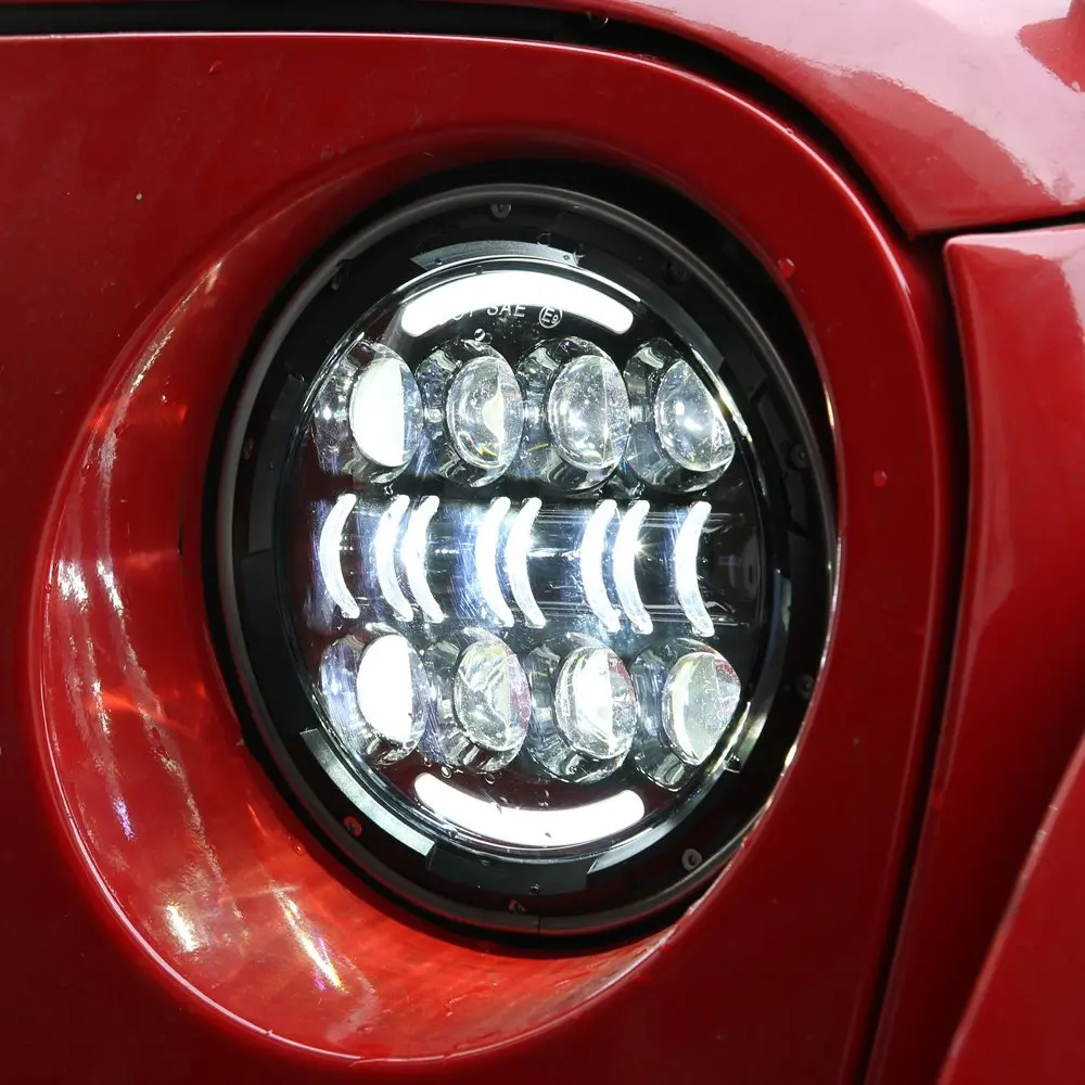 2 шт. 7 дюймов светодиодные фары для Hummer H1 H2 80 Вт круглая светодиодная фара