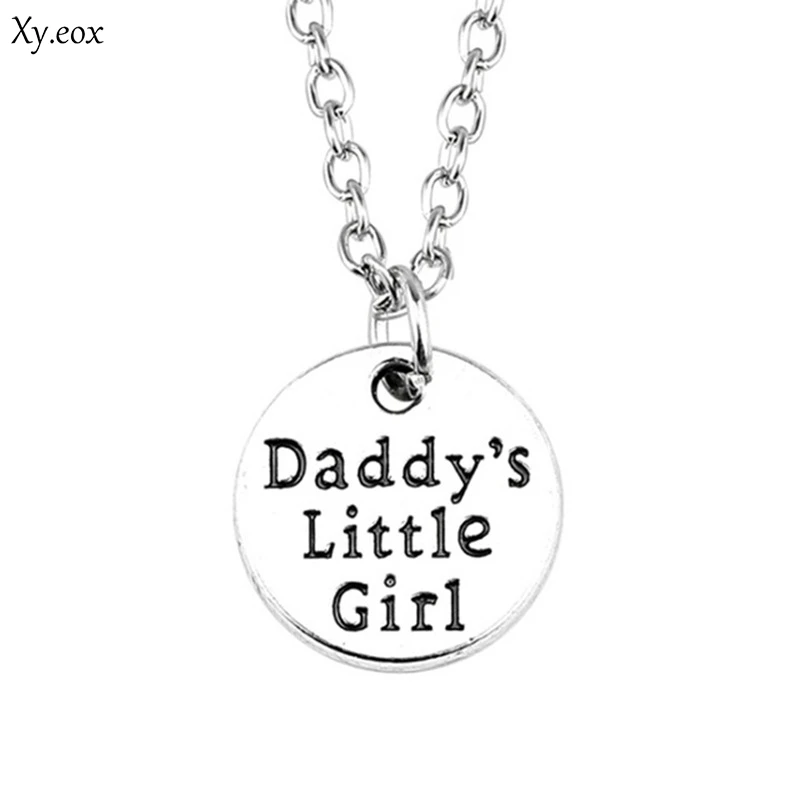 Модное ожерелье с буквенным принтом ювелирное изделие подвеска для маленькой