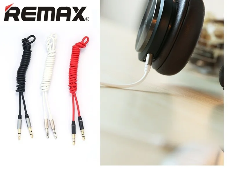 Портативный кабель для наушников REMAX 3 5 мм AUX стандарта 1 м подходит мобильных