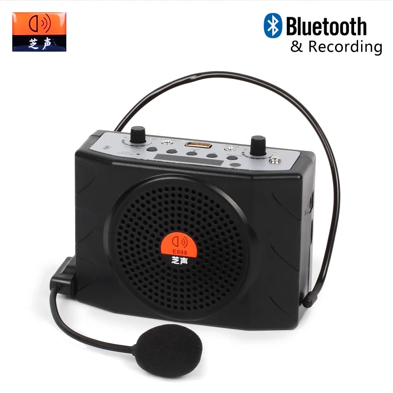 Голосовой мегафон усилитель микрофон мини портативный динамик Bluetooth запись USB TF карта FM учитель Тур гид акция