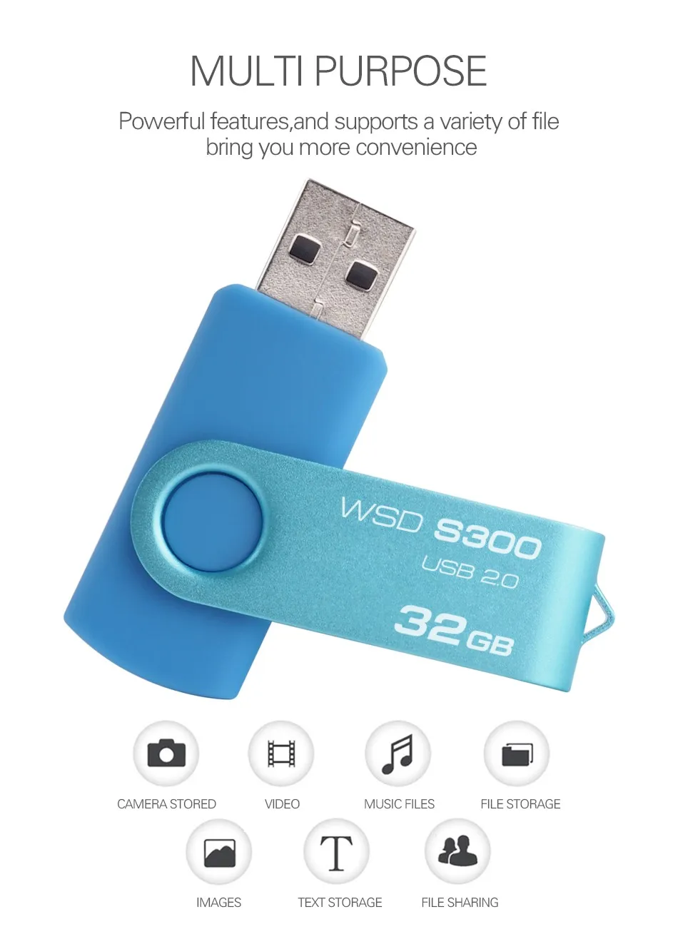 Wansenda, поворотный USB флеш-накопитель, высокое качество, цветной флеш-накопитель, 256 ГБ, 128 ГБ, 64 ГБ, 32 ГБ, 16 ГБ, 8 ГБ, оригинальная флешка, посылка