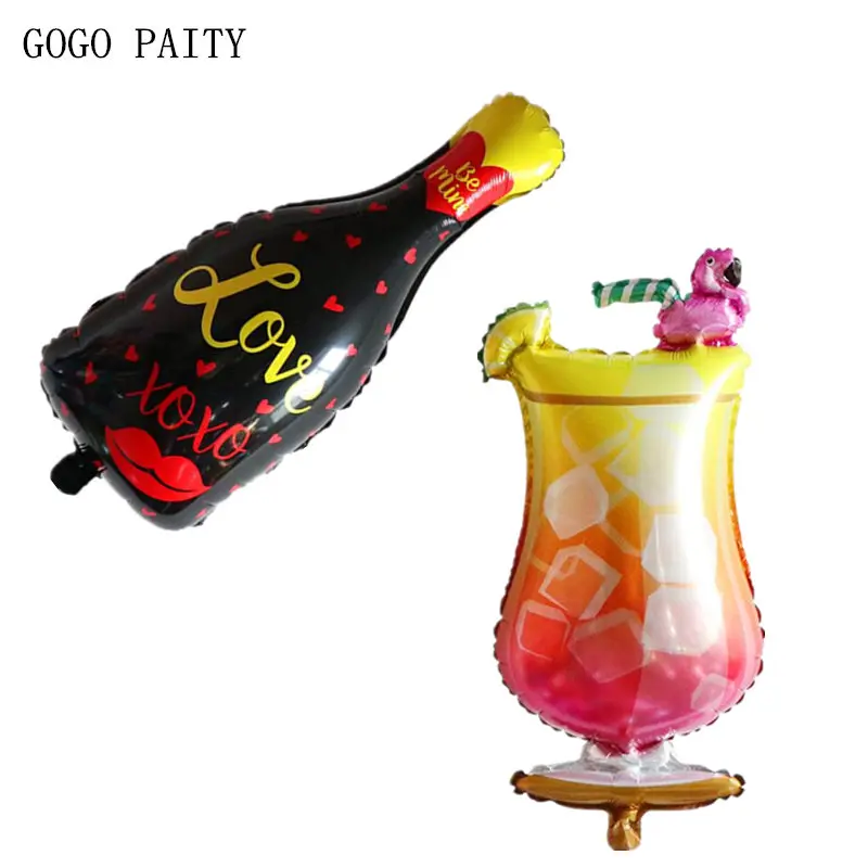 GOGO PAITY новая бутылка для любви стакан с Фламинго алюминиевый шар украшение бара и