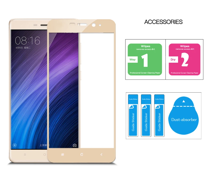 Для Xiaomi Redmi 4 Pro Prime закаленное стекло для защиты экрана для Xiaomi Redmi Note 4 X 4X полное покрытие защитная пленка черное золото