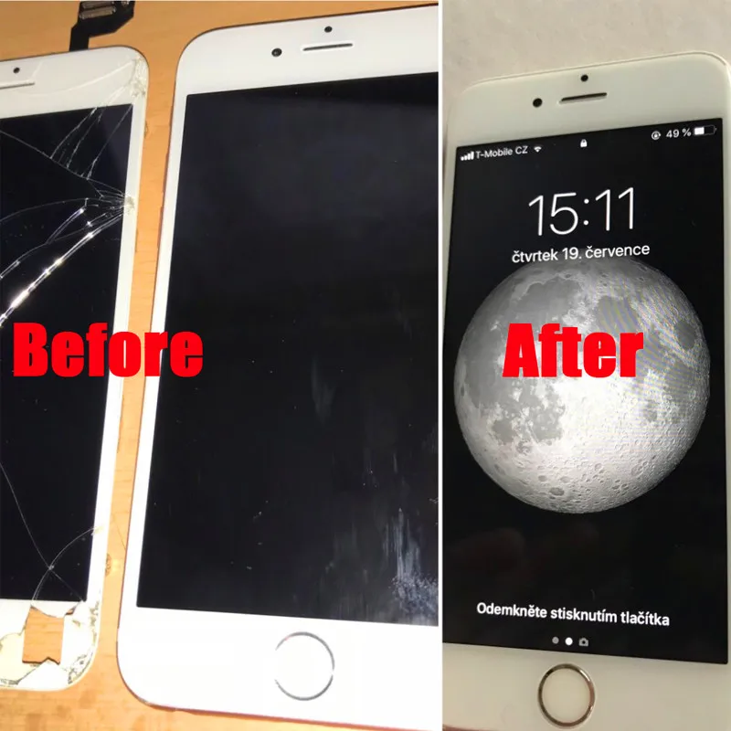 Дисплейный модуль для iPhone 6/6S 100% дюймов черный/белый с инструментом ремонта |