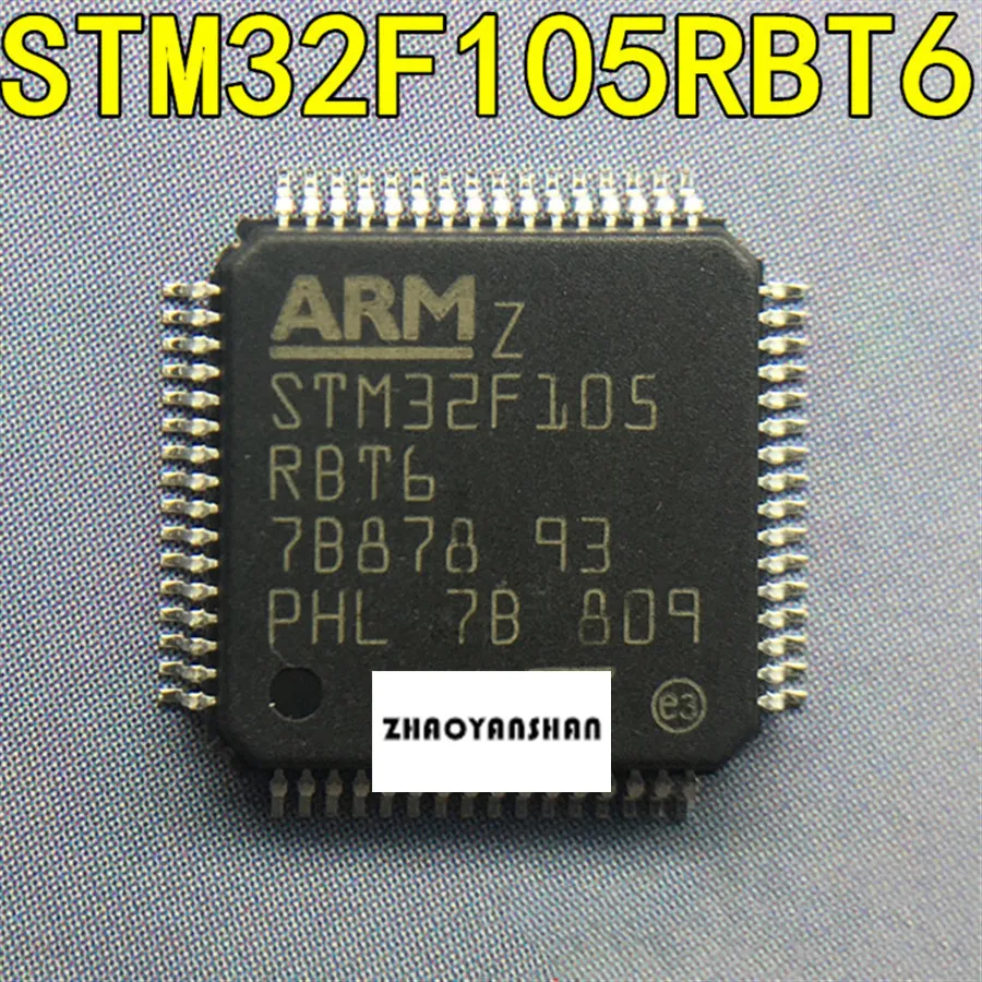 100 шт. X STM32F105RBT6 STM32F105 LQFP64 Новинка Бесплатная доставка|Центральные процессоры| |