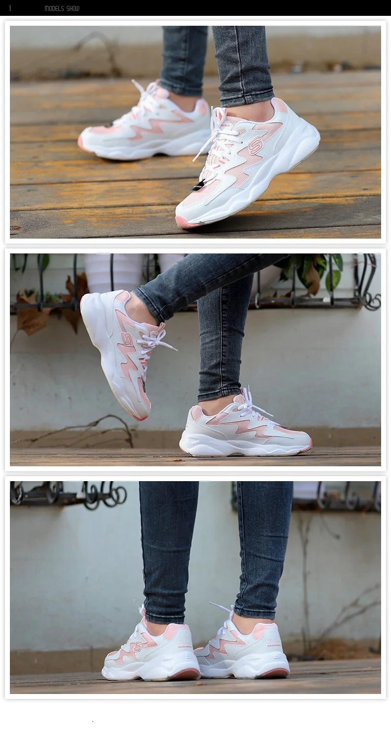 Skechers/Женская обувь; Новинка года; D'LITES; повседневная обувь; Женская Удобная дышащая обувь на платформе со шнуровкой; 88888105-WGRY