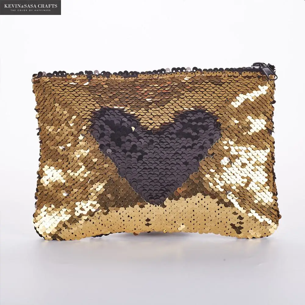 Новый золотой чехол для карандашей двусторонние школьные принадлежности с