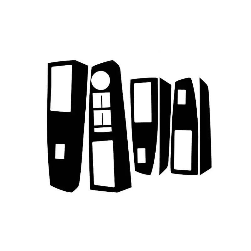 LENTAI авто окна панель управления автомобиля Стайлинг наклейки Внутренняя дверь