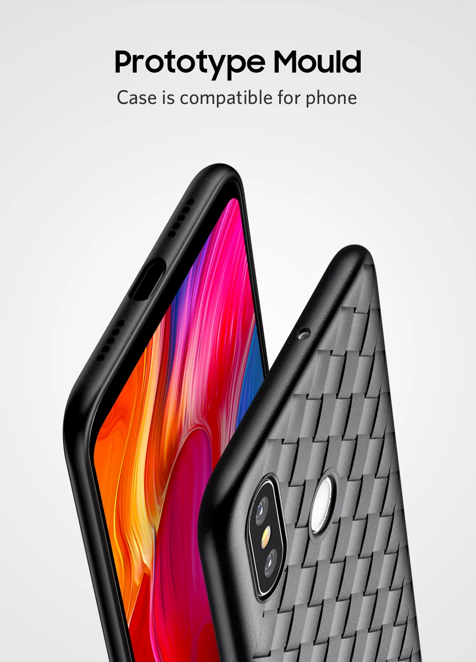 Для Xiaomi mi 8 SE 9 Play A1 A2 Lite Pocophone F1 Red mi Note 5 Plus 6 6A 7 Pro S2 Плетеный тканый сетчатый Мягкий ТПУ силиконовый чехол
