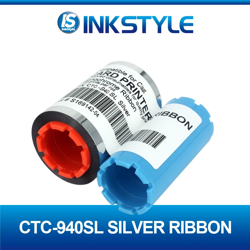Compatible CTC-940 Matellic Silver Ribbon 1000prints for CIAAT Card Printer | Компьютеры и офис