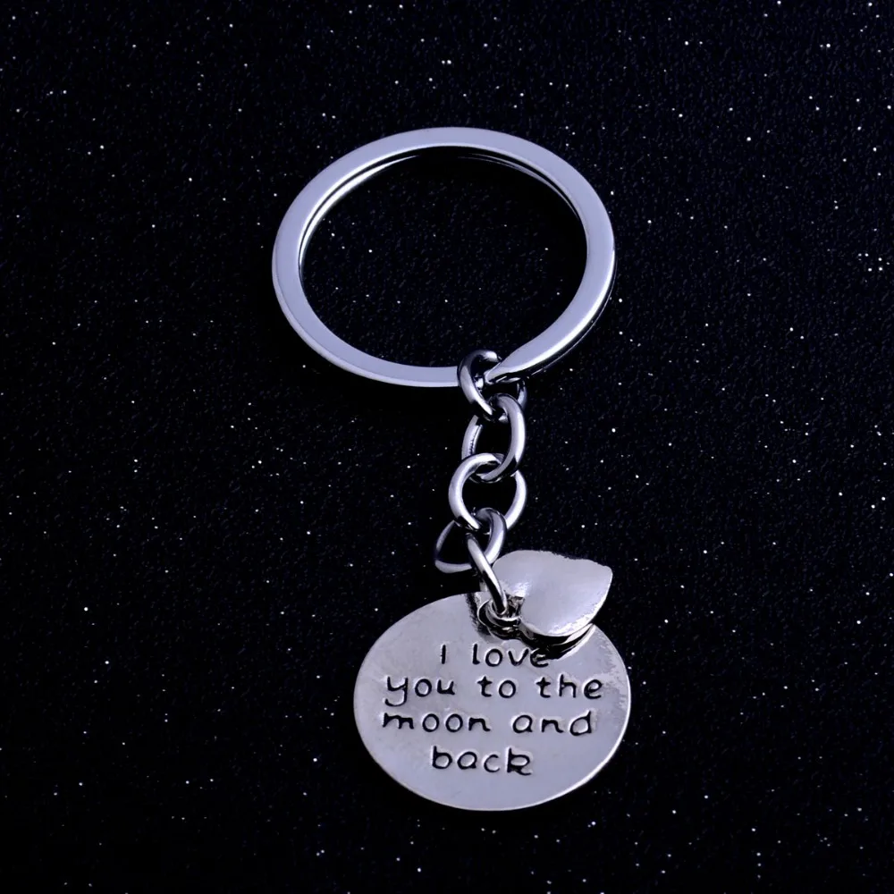 I Love You To The Moon And Back Heart брелок для влюбленных романтический свадебной вечеринки