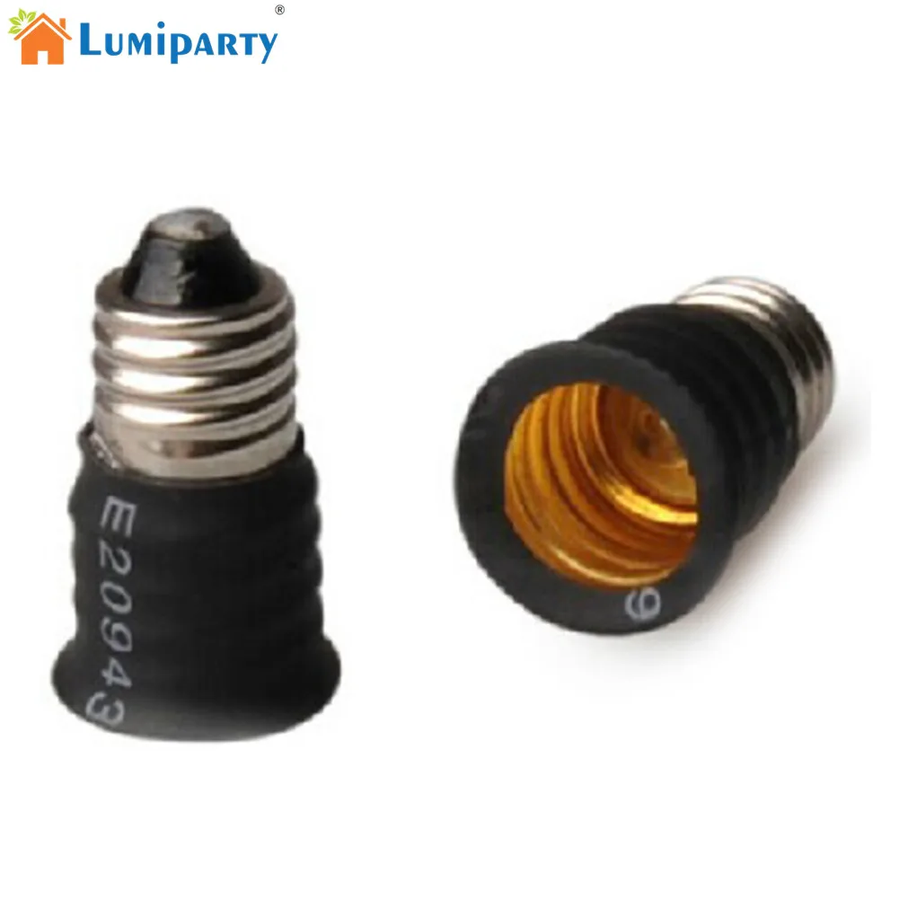 LumiParty Белый Высококачественный E12 на E14 преобразователь держатель лампы