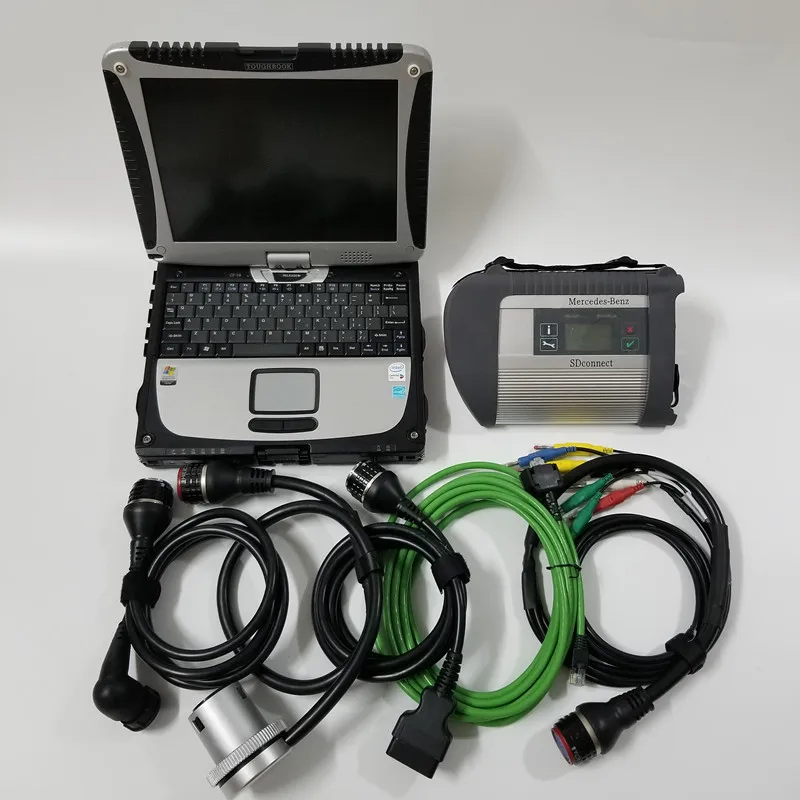 Высокое Качество MB Star C4 SD Подключение к V2019.12 программному обеспечению HDD SSD Toughbook