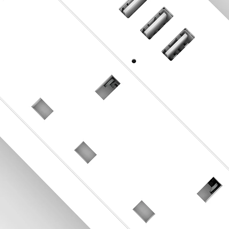 

AOFO WiFi Power strip UK standard 100-240V 13A rated smart extension socket alexa and google home Tuya App USB