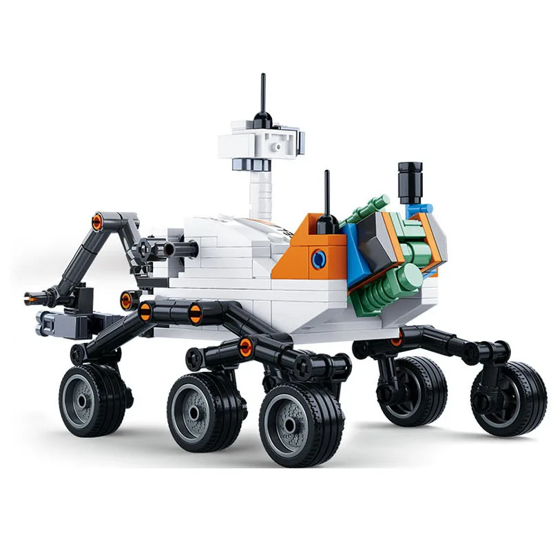 Модель строительных комплектов совместима с loge city Mars rover космический зонд 3D блоки