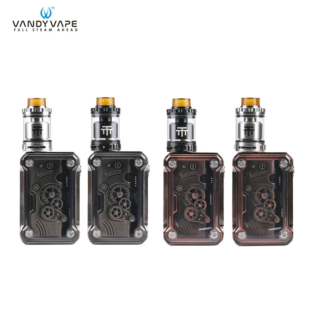Original Vandy vape Triple 28 RTA Atomizer and Teslacigs Punk 220W Box Mod Electronic cigarette VS vandy pulse BF kit | Электроника