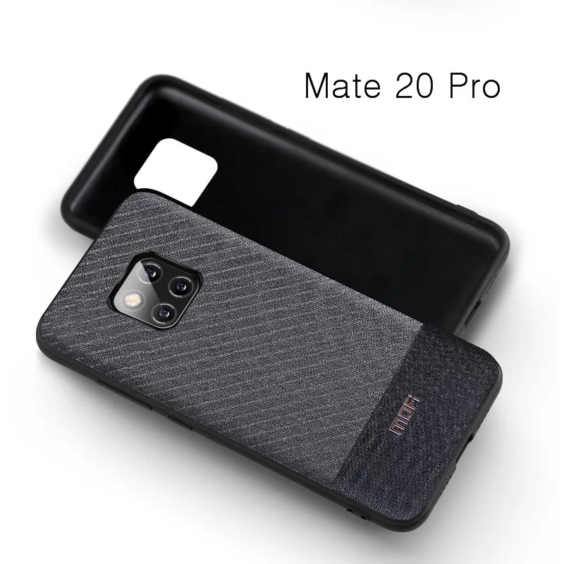 Для huawei mate 20 pro чехол Mofi для huawei mate 20 чехол на заднюю панель ручной работы для джентльмена ткань для костюма бизнес mate 20 Pro