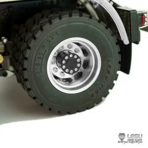 LESU 1/14 6x6 гидравлический 3-полосный Радиоуправляемый самосвал Tamiya автомобиль Hino Toy