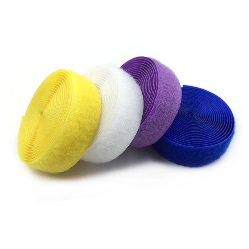 2cm*1M Polyester Nylon Hook and Loop Magic Tape NO Self Adhesive Fastener for Bags Garment DIY Sewing Accessories |