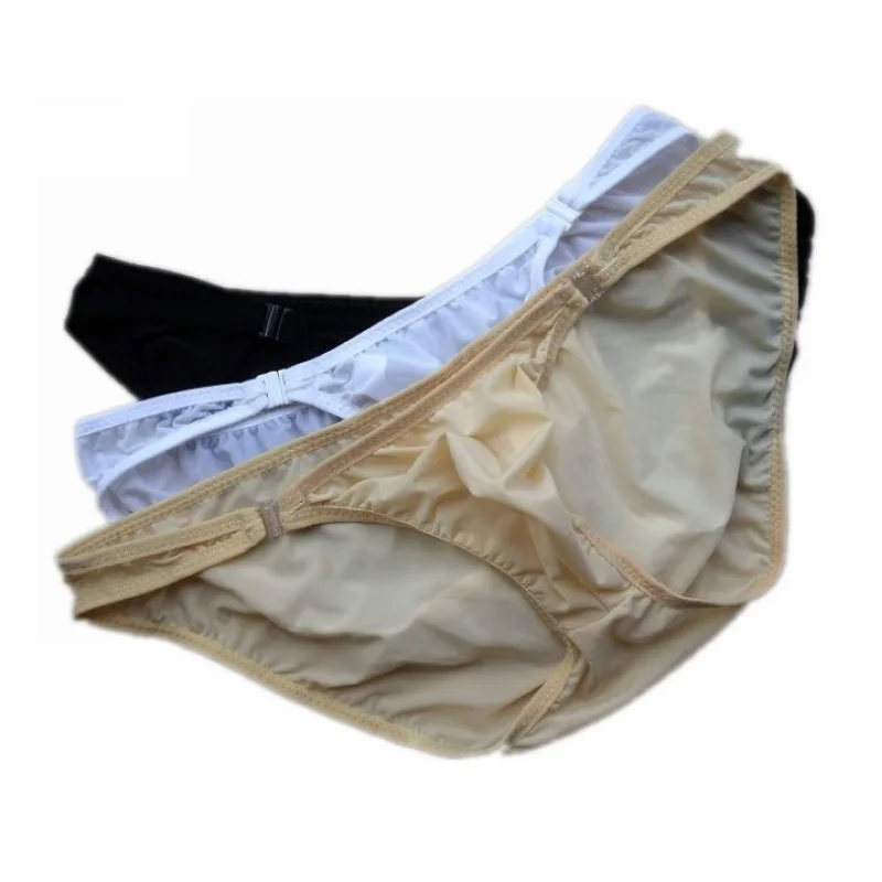 Низкая талия Ice Silk мужское сексуальное нижнее белье трусы мужские короткие с