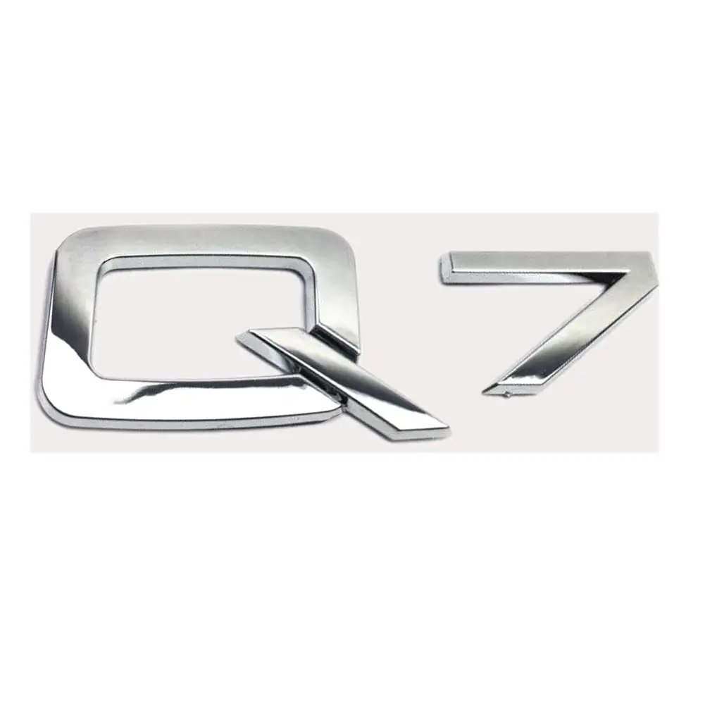 Авто Стайлинг 3D металлический Серебряный задний багажник письма решетка головы