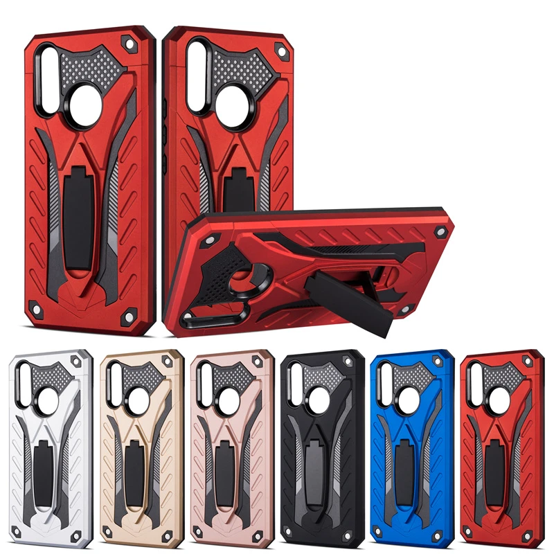Shockproof Armor Case For Vivo Y17 Y91C Rubber Silicone Hard PC Back Cover Y81 Y83 Y95 Stand Cases V11i V15 Pro Coque Fundas | Мобильные