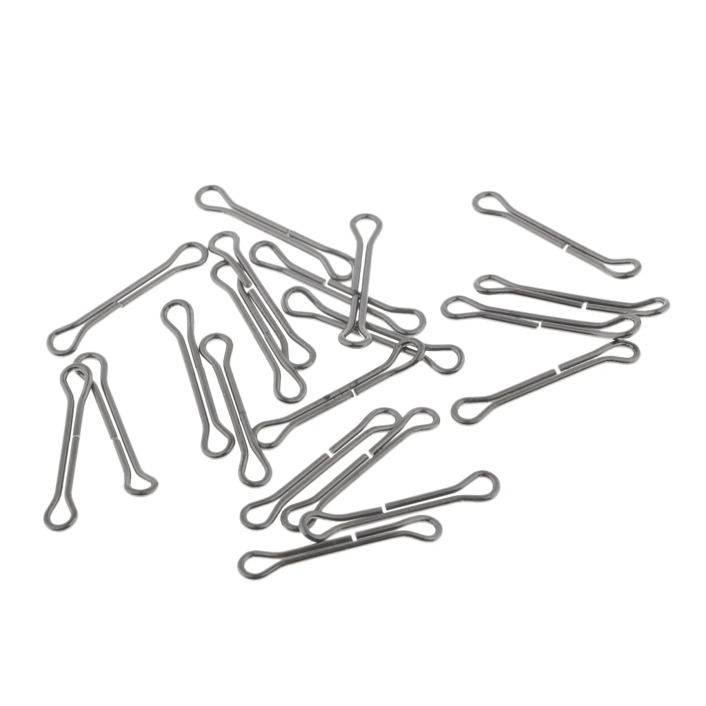 20 шт. двухглазные хвостовики из нержавеющей стали хвостовик ваддингтона для