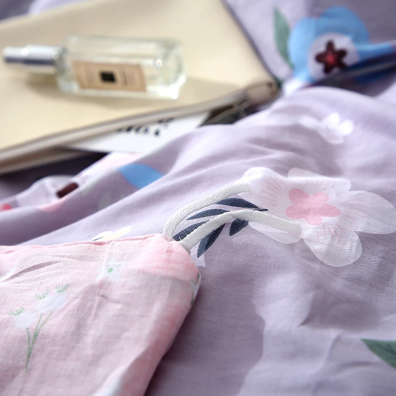 Пододеяльник с лавандовым принтом одеяло/одеяло чехол из 100% хлопка мягкий на