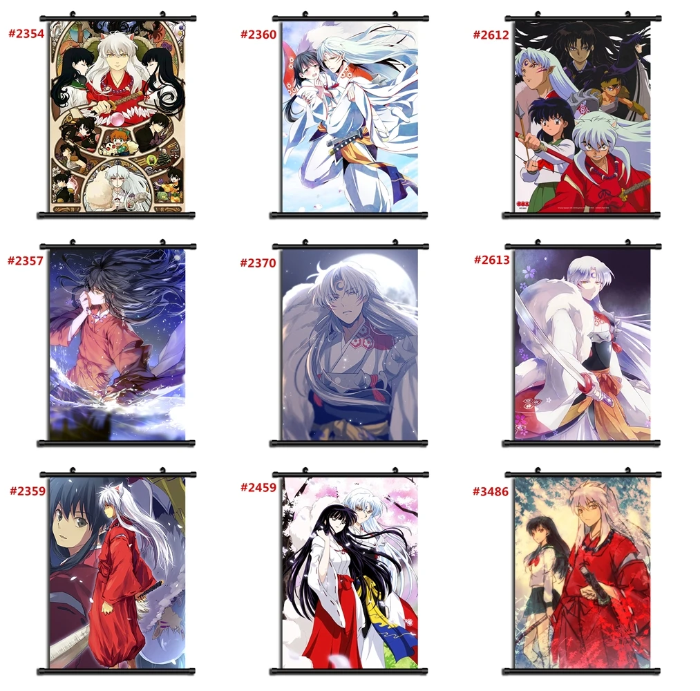 InuYasha Inu Yasha Аниме Манга настенный плакат свиток B|Рисование и каллиграфия| |
