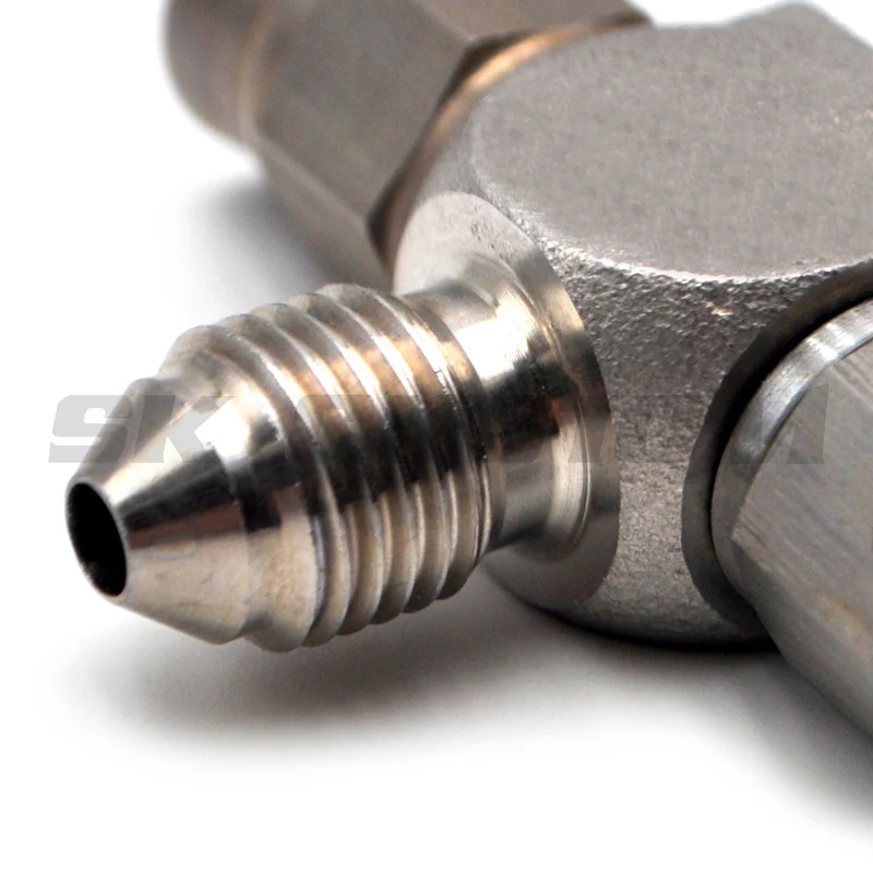 Из нержавеющей стали 3 way AN3 до 2 X тройник блок с вмонтированой корпусной Tab ptfe
