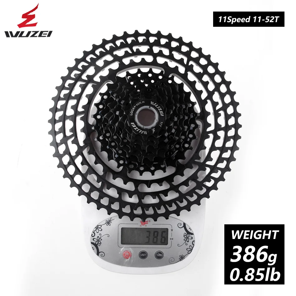 WUZEI 11/12 speed 11-50T 52T кассета Сверхлегкий велосипед Freewheel 11T CNC Freewheel горный велосипед запчасти для Shimano GX - Цвет: 11S 52T black