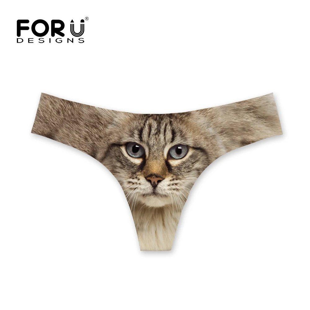 FORUDESIGNS/Черный кот ультра тонкий для женщин Невидимый нижнее белье спандекс короткие Газа Бесшовные Промежность knicker стринги сексуальные трусики для леди