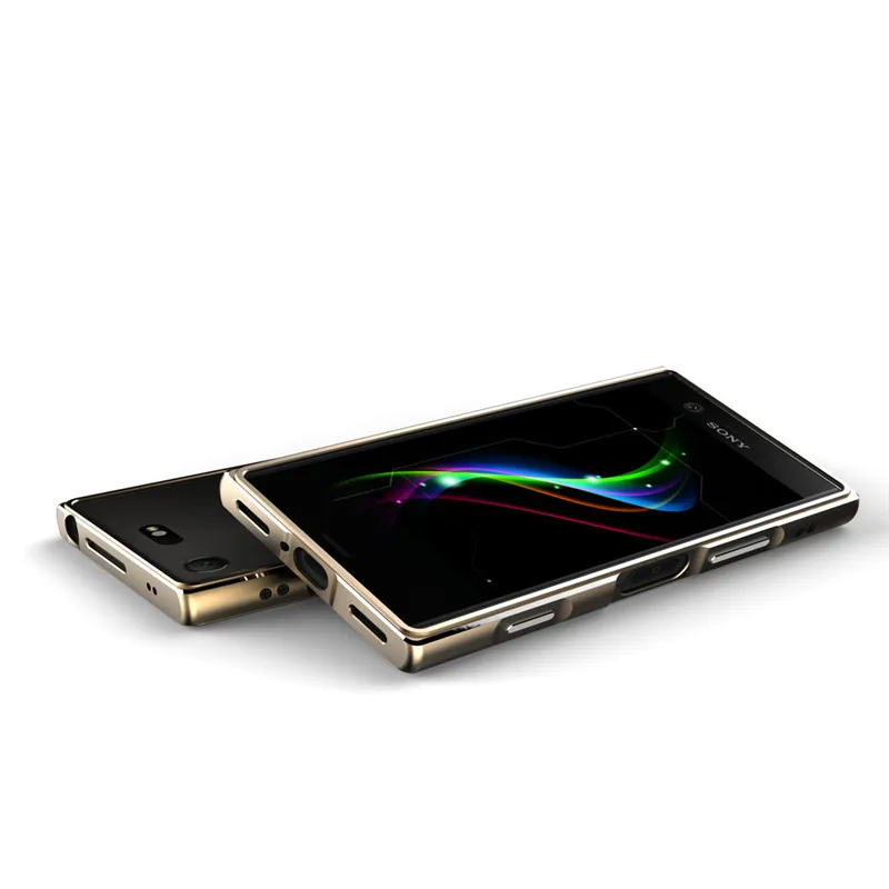 Для sony Xperia XZ1 Compact бампер Роскошный Алюминиевый металлический бампер рамка чехол для sony Xperia XZ1 Compact G8441 металлический чехол - Цвет: Gold