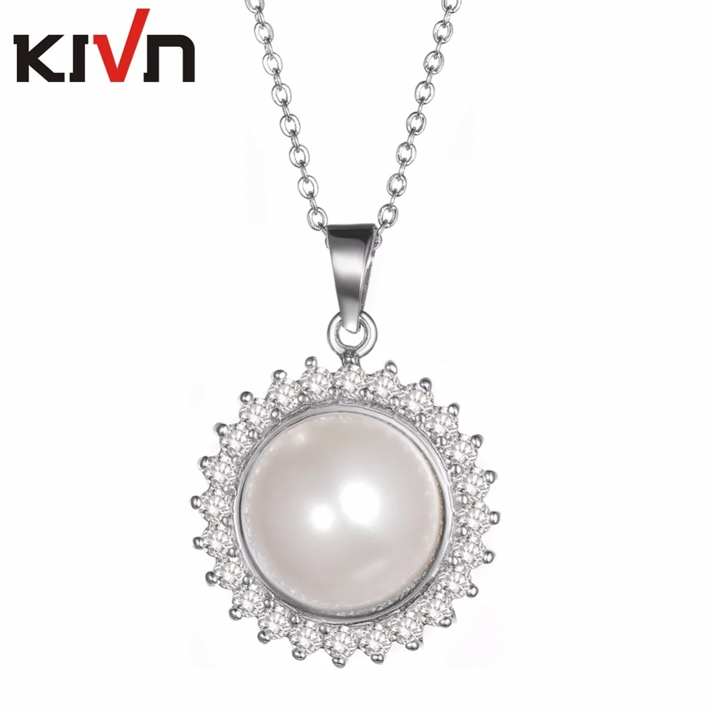 Модные ювелирные изделия KIVN с фианитами для женщин и девушек свадебные Подвески