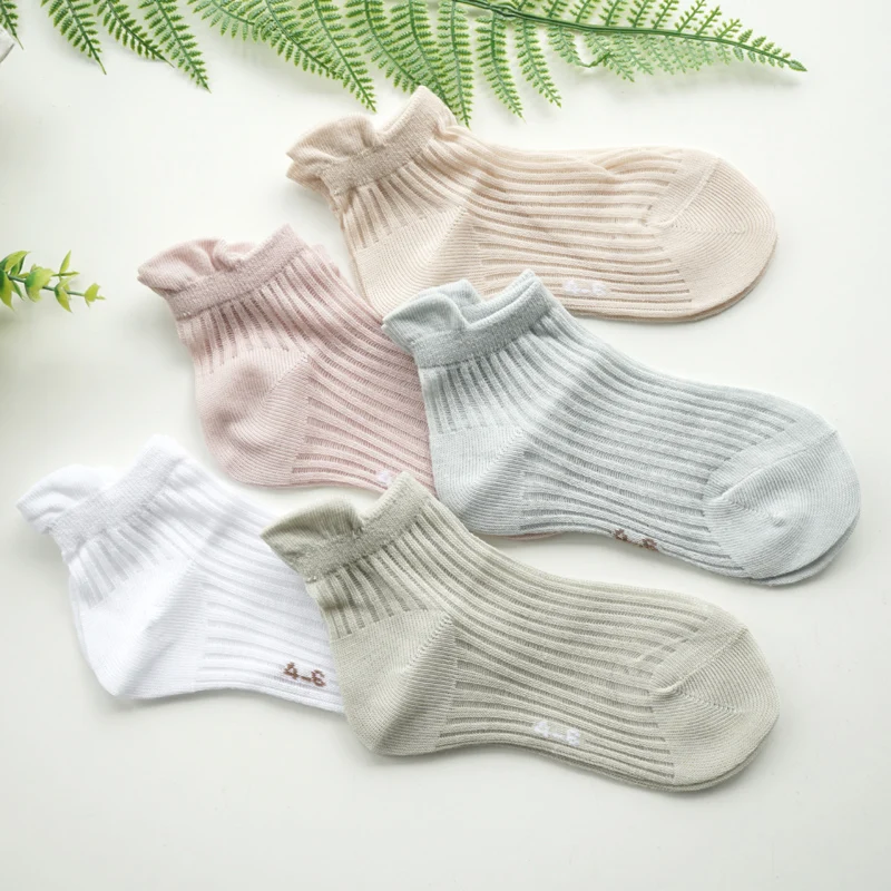 Новинка 2018 летние детские дышащие сетчатые носки в рубчик для мальчиков и