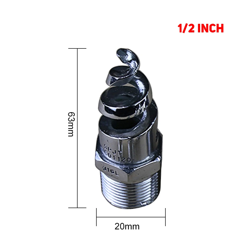 Полностью конусная спиральная струя сопло из нержавеющей стали сад газон вода