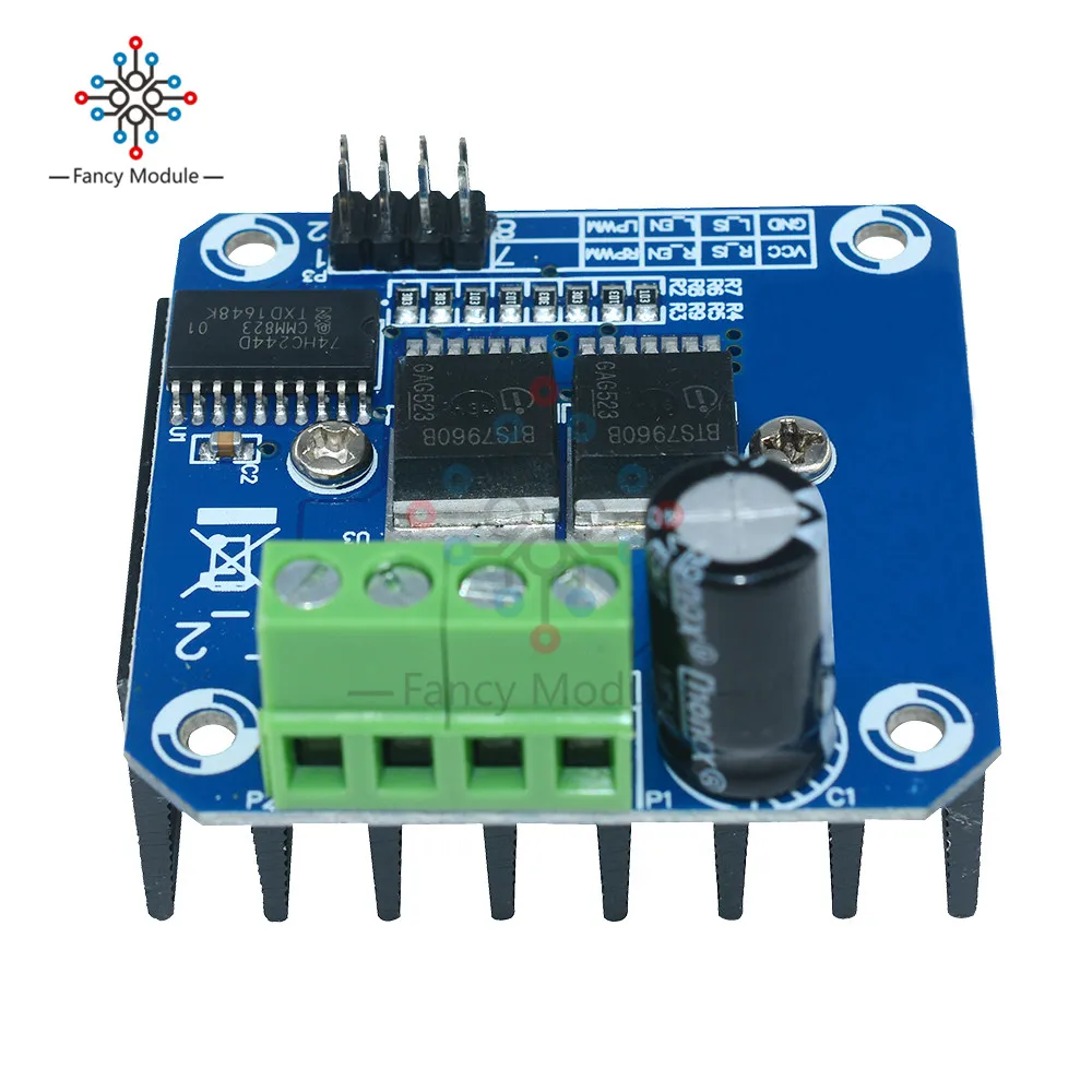 BTS7960B DC 5 в 27 43A Драйвер шагового двигателя двойной h мост ШИМ модуль платы для Arduino