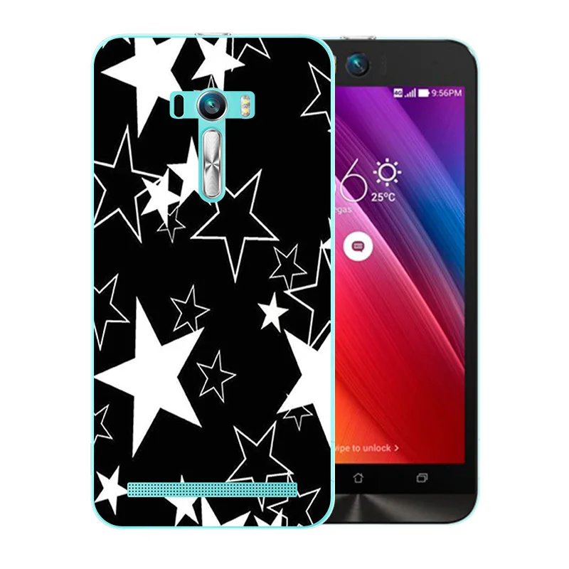 Чехол для телефона 5 дюймов Asus Zenfone Selfie ZD551KL с красочным рисунком силиконовая