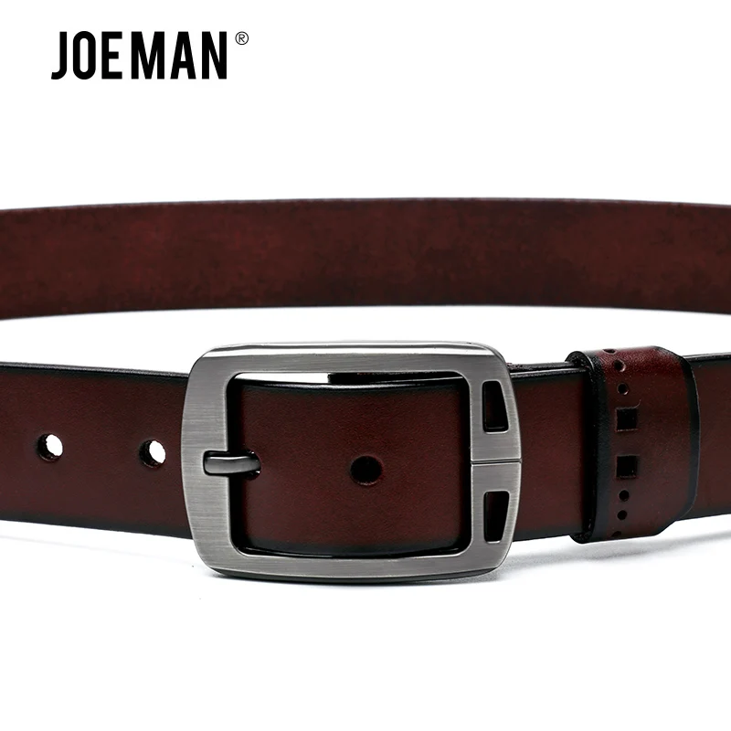 Ремень из натуральной воловьей кожи для мужчин пояс с пряжкой цинкового сплава