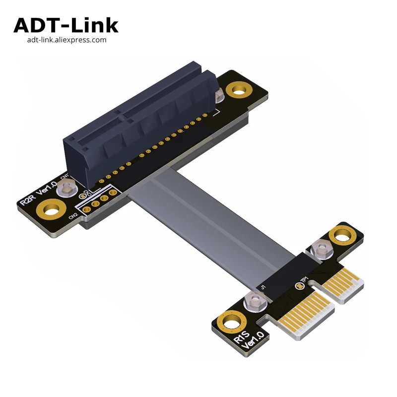 PCIe 3 0x1 Штекерный к x4 женский кабель EMI Экранирование 8G/bps PCI E III 1x 4x расширитель
