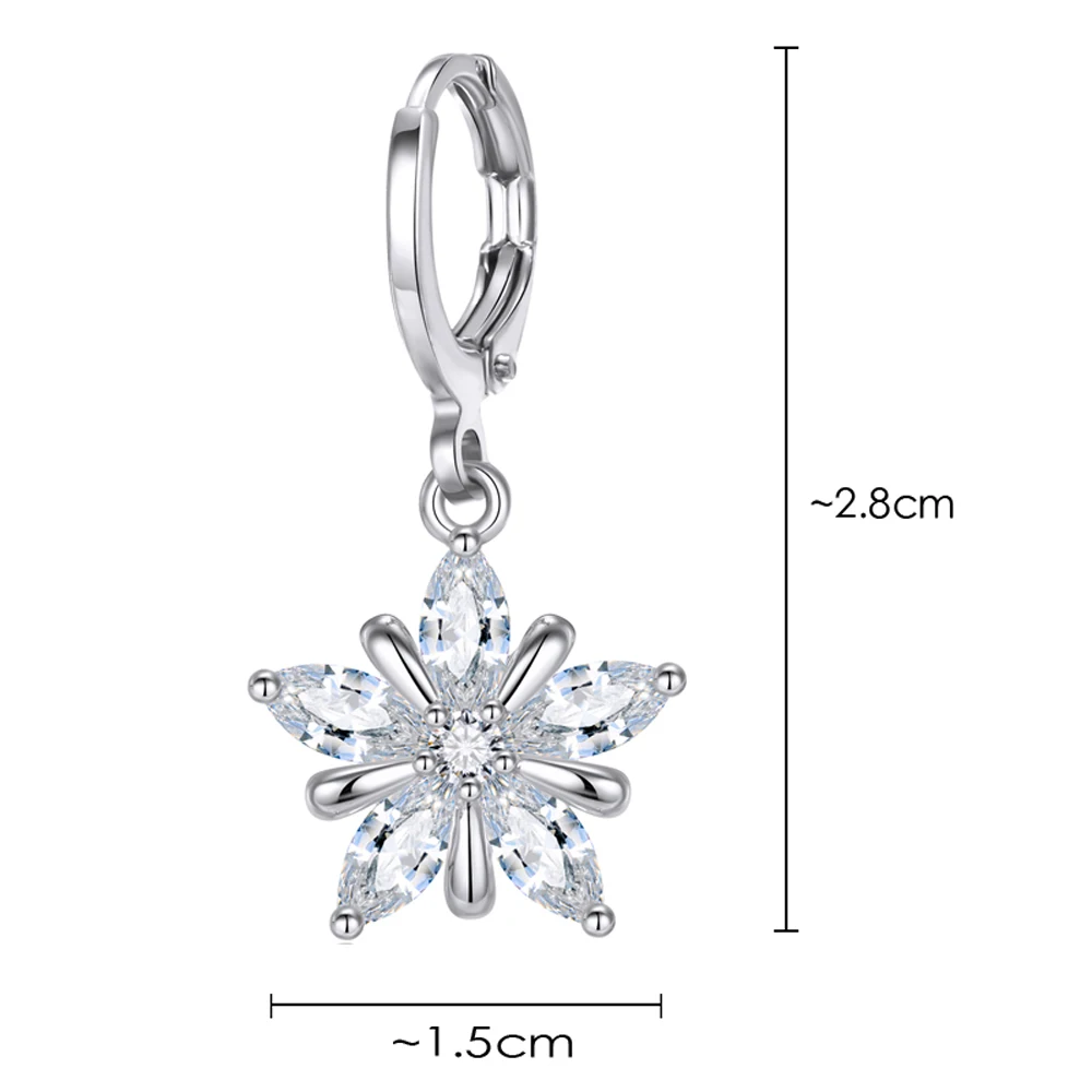 Роскошный Форме Звезды Кубический Белый Циркон Кристалл Свадебные Длинные