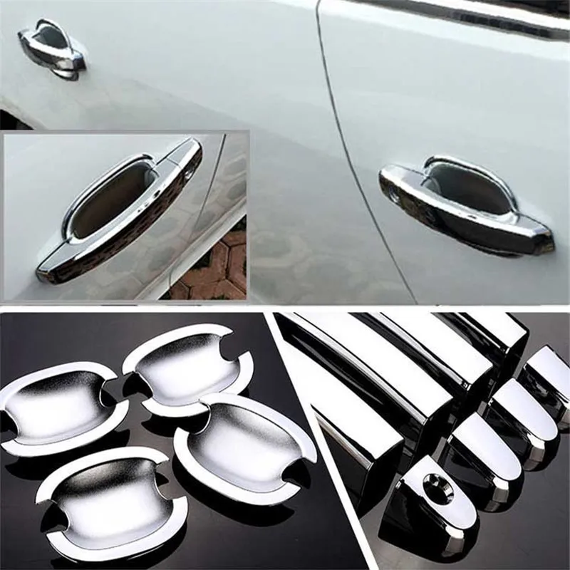

Non-Rusty Chrome Door Handle Bowl Cover Cup Overlay Trim For Chevrolet Malibu