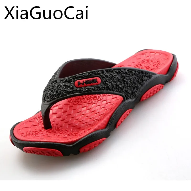 Шлепанцы XiaGuoCai X1412 35 мужские брендовые летние дышащие водонепроницаемые тапочки
