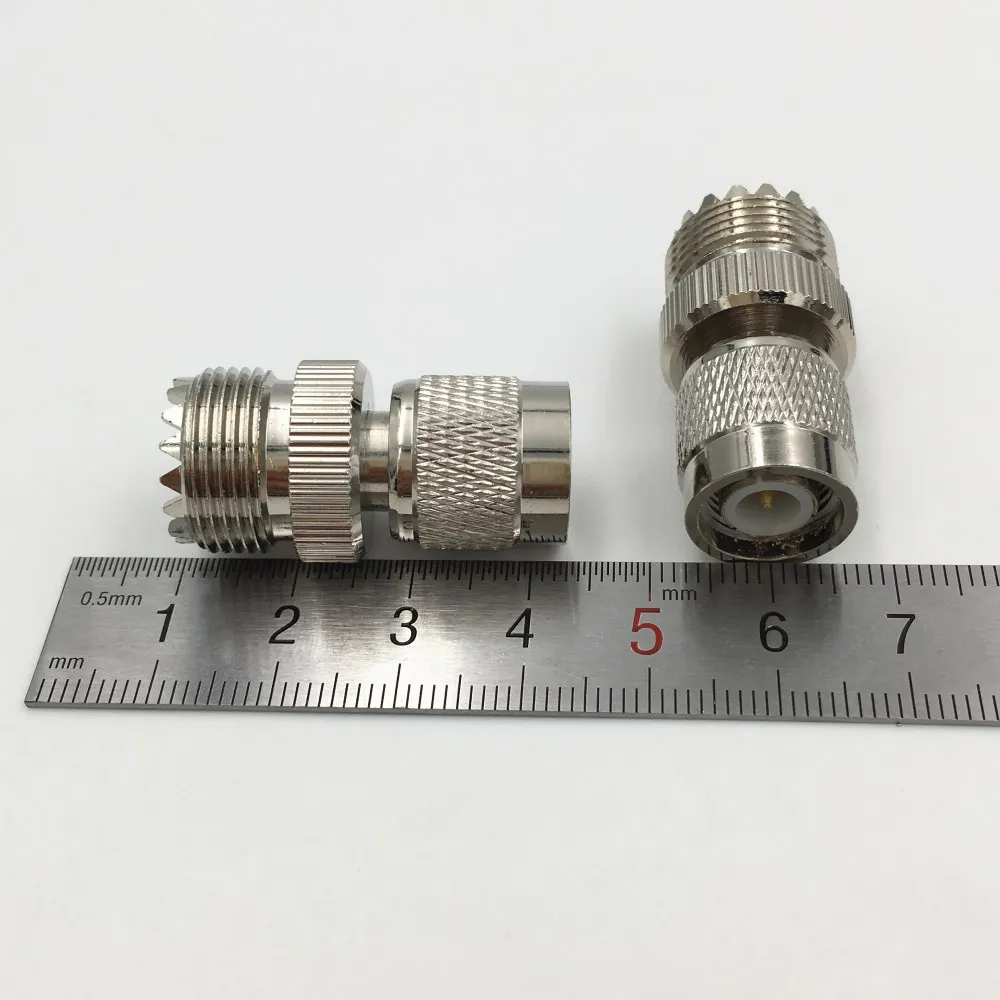1 шт латунный TNC штекер к UHF SO239 гнездовой разъем RF прямой коаксиальный адаптер для