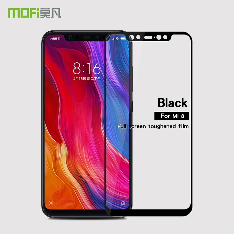 Xiaomi Mi8 Glass Tempered MOFi Original SE Screen Protector Mi 8 Film Explorer Edition | Мобильные телефоны и аксессуары
