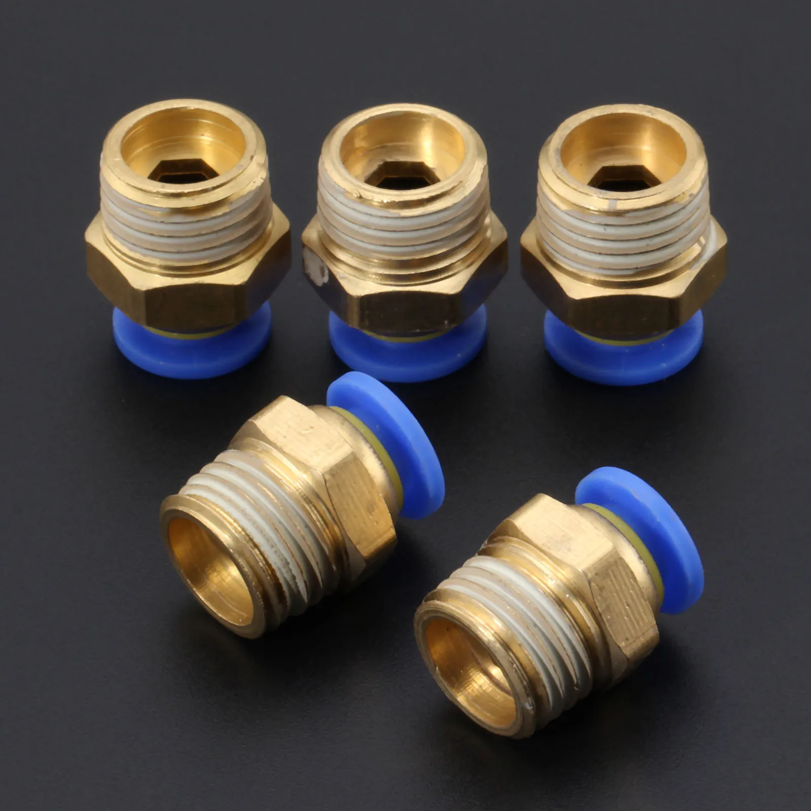 5 шт. латунь 6 мм пневматический &quotМама&quot/&quotпапа&quot прямо в одно касание штуцер